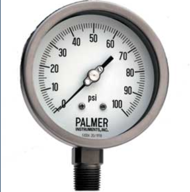 PALMER WAHL(帕墨 瓦尔)全不锈钢工业压力表 25CS